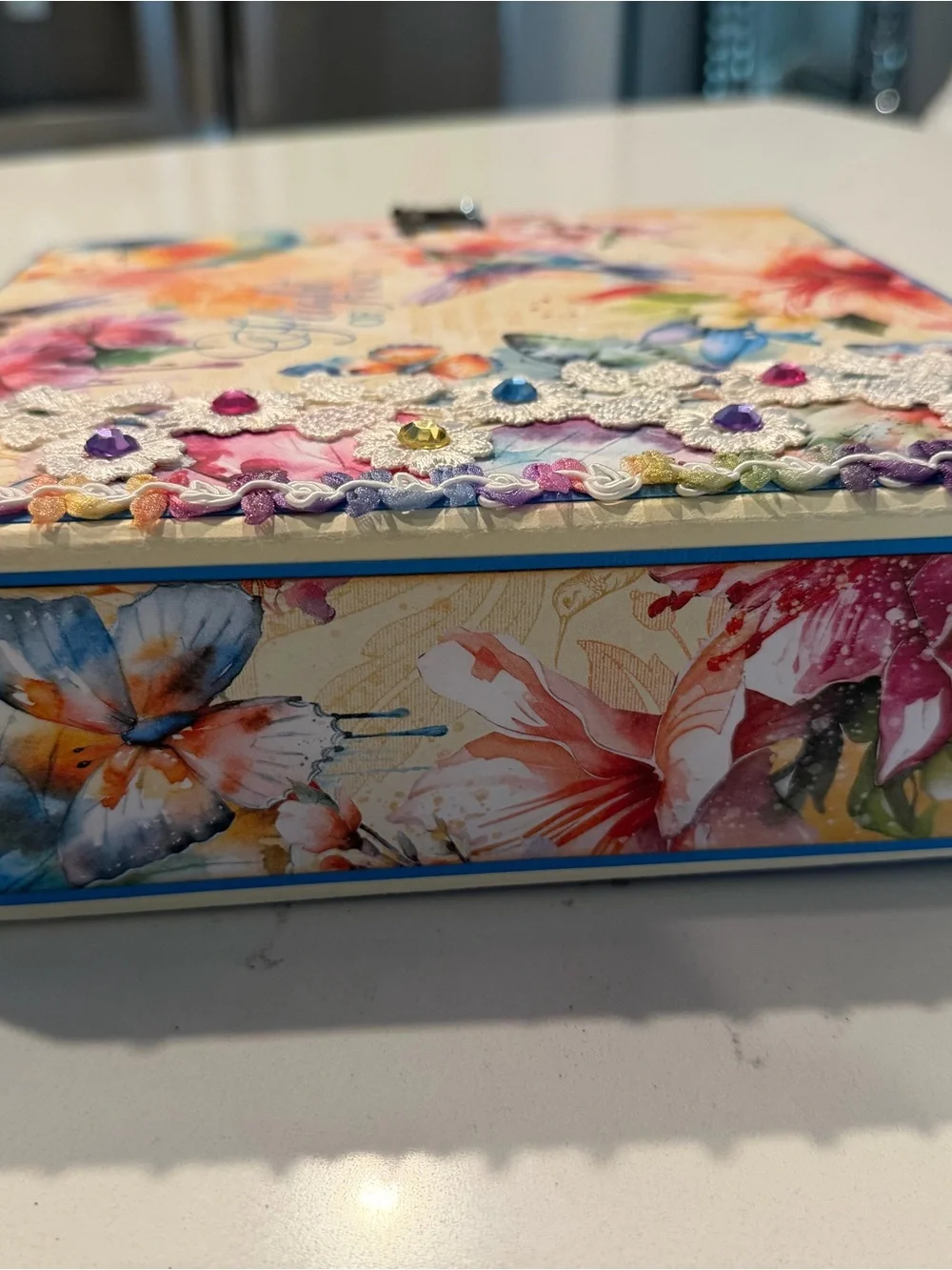 Handmade Multi-Color Accordion photo scrapbook